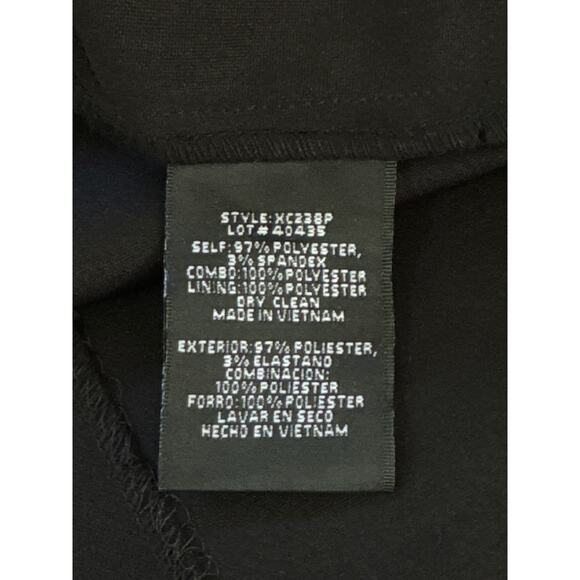 X BY XSCAPE ILLUSION BOAT NECK SHORT SLEEVE DRESS IN BLACK NWT WOMEN'S SIZE 8P - Picture 13 of 15